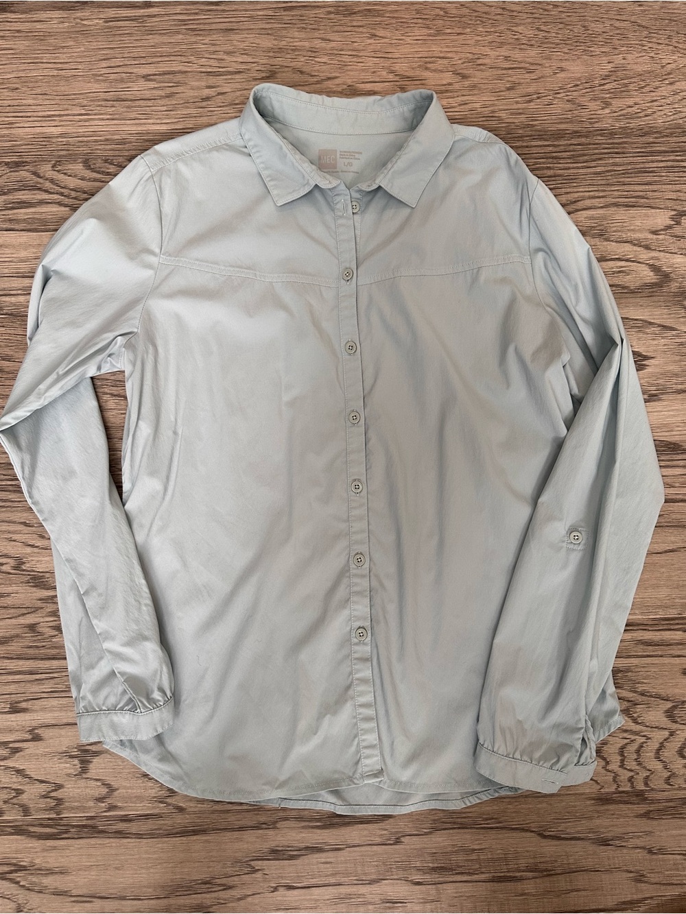 MEC Pale Blue Women's Button-Front Shirt
